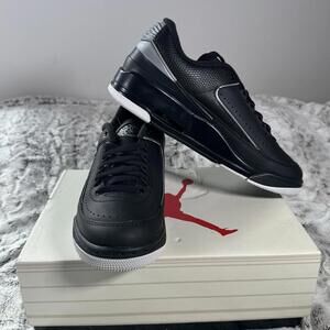 NEW Nike Jordan 2/3 Sneaker Black Silver Men's 8.5 FD0383-001 Basketball Shoe